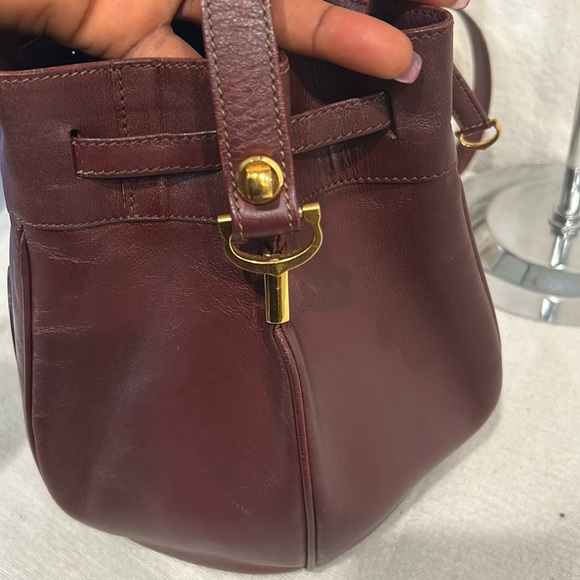 Cartier Must de Cartier Shoulder/cross body Bag Drawstring Bordeaux Leat… - Picture 4 of 8